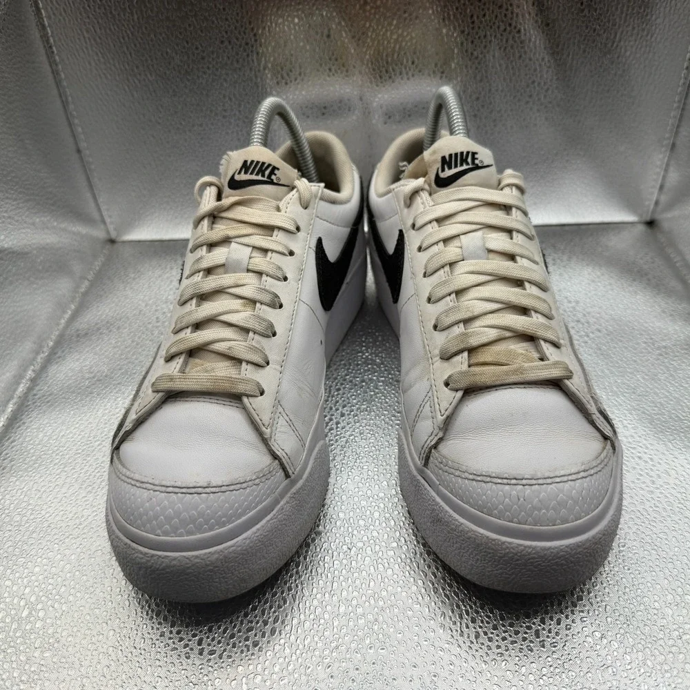 Size‎ 7 Nike Blazer Low White Womens Lace-Up Platform Athletic Shoes DZ5210-100